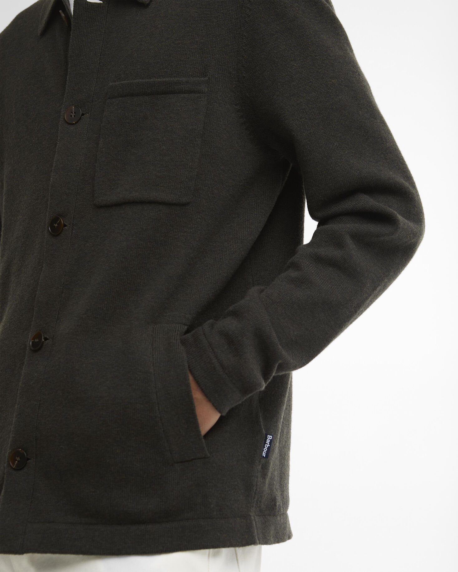 Bellam Wool Cardigan Olive