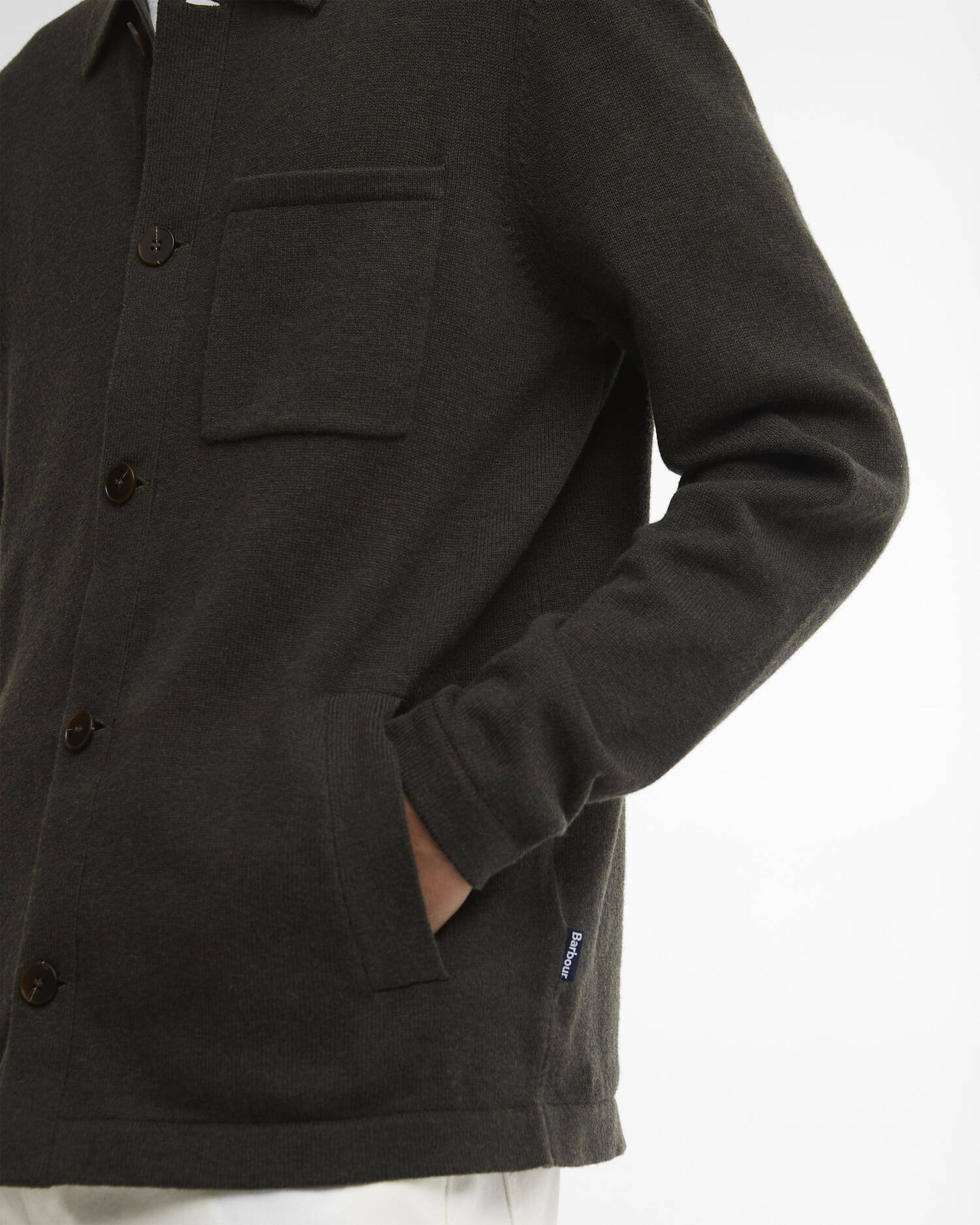 Bellam Wool Cardigan Olive image number 3