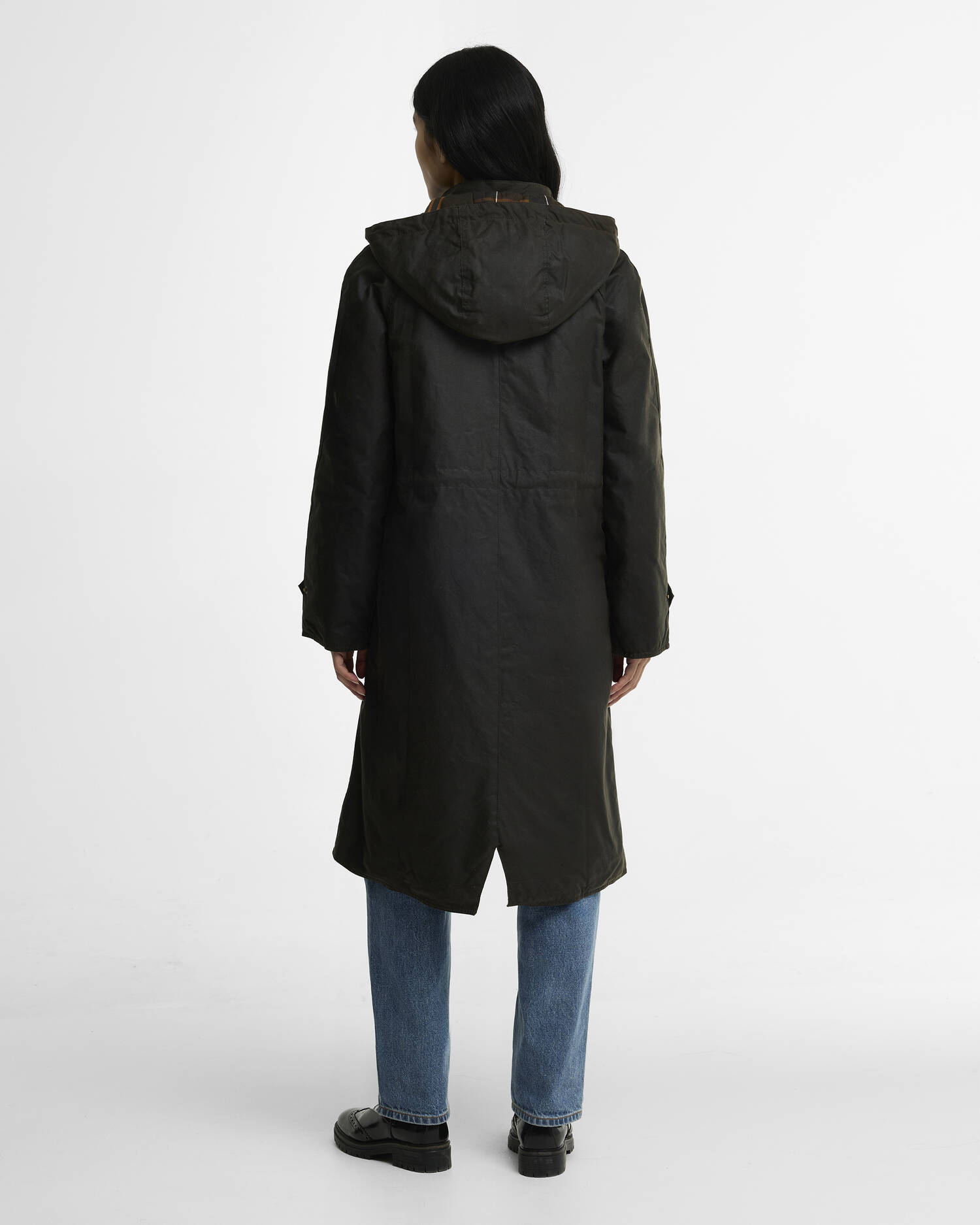 Long Cannich Waxed Jacket Olive-Classic image number 2