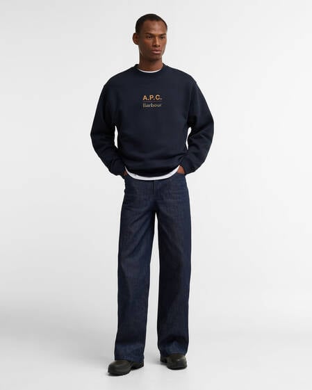 Felpa Barbour x A.P.C. Dark Navy