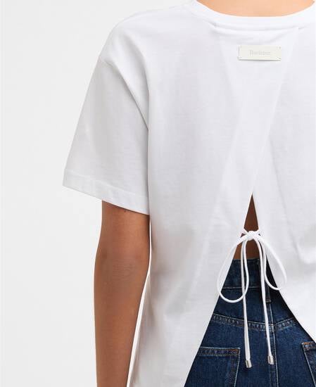 Liza Backless T-Shirt White