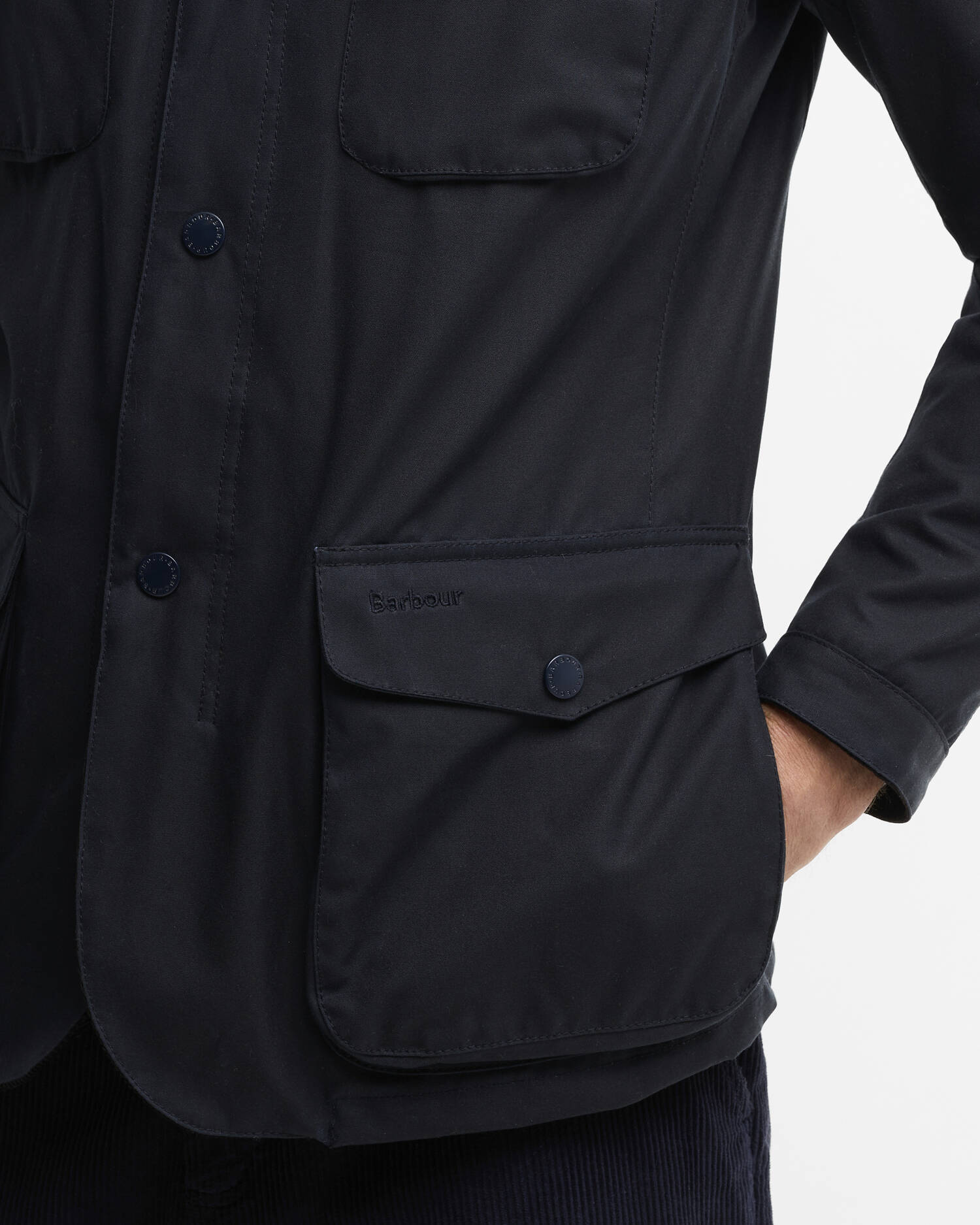 Ogston Waxed Jacket Classic Navy image number 4