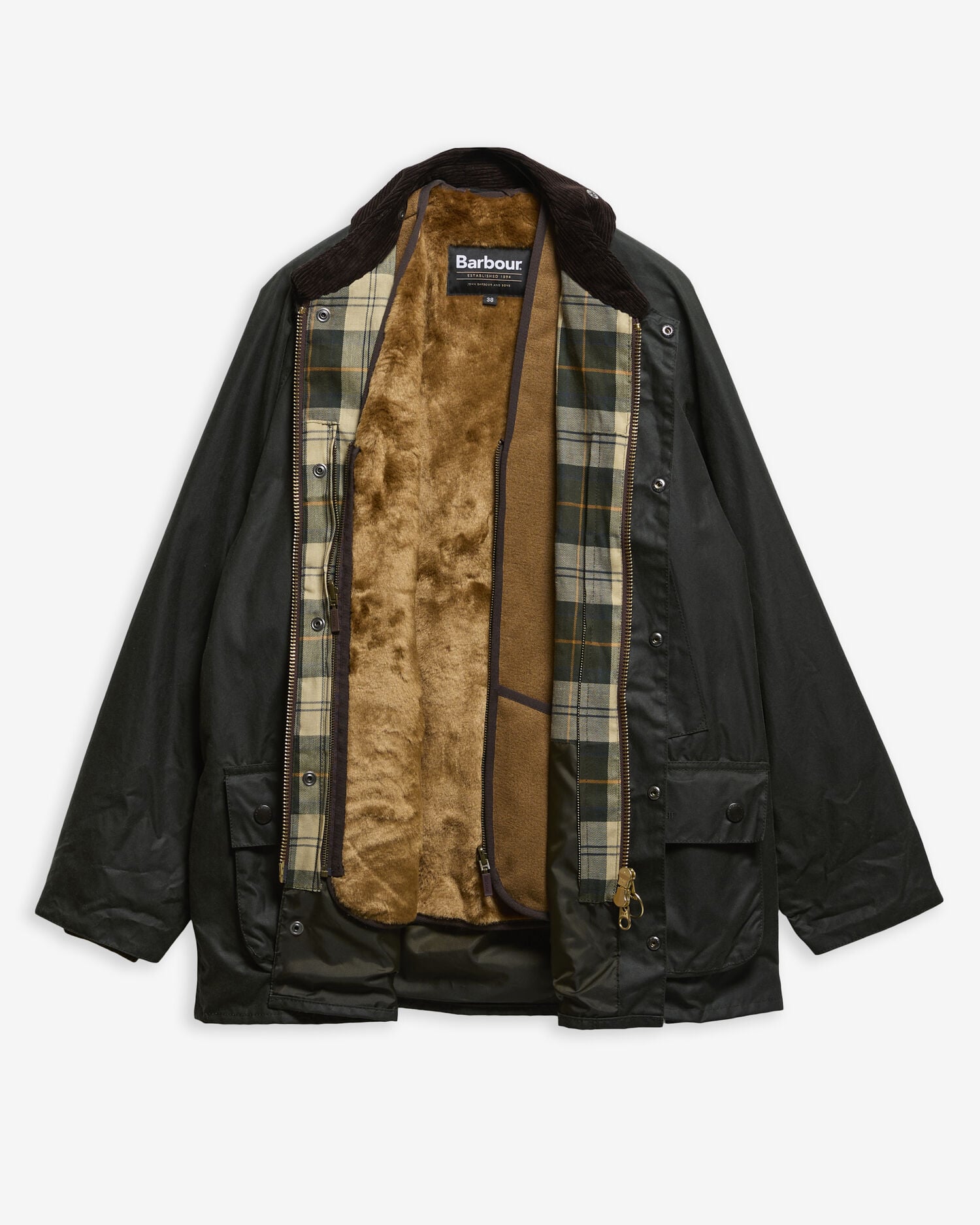Warm Pile Zip-In Liner Classic Brown
