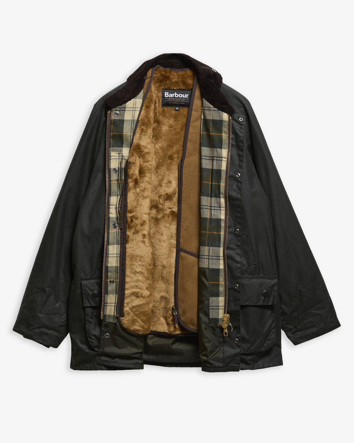 Warm Pile Zip-In Liner Classic Brown image number 3