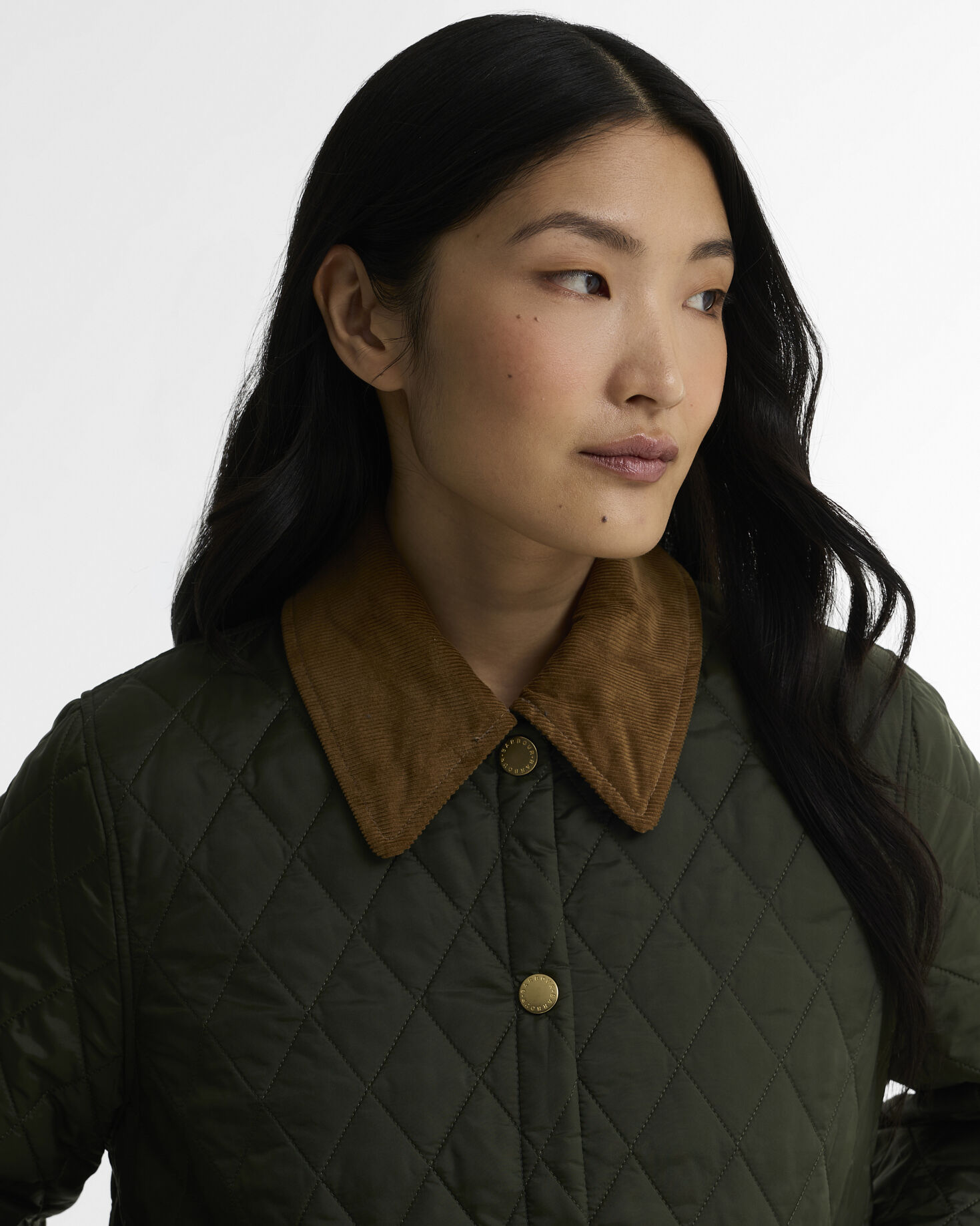 Giacca trapuntata Liddesdale Cropped Icons Olive/Classic