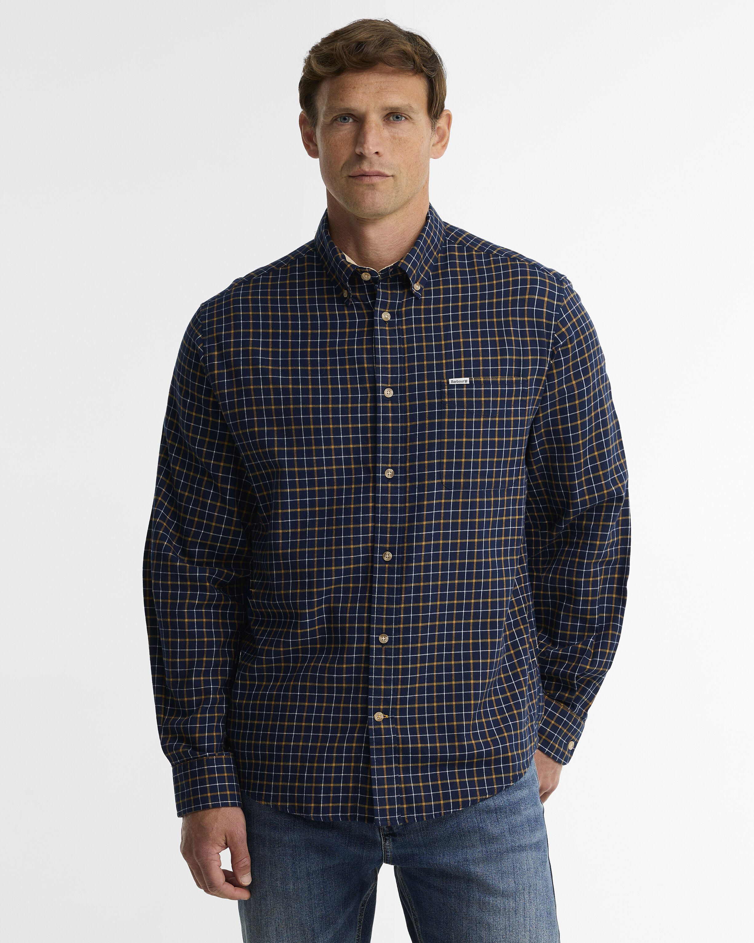 Bank Regular Long-Sleeved Shirt Classic Navy