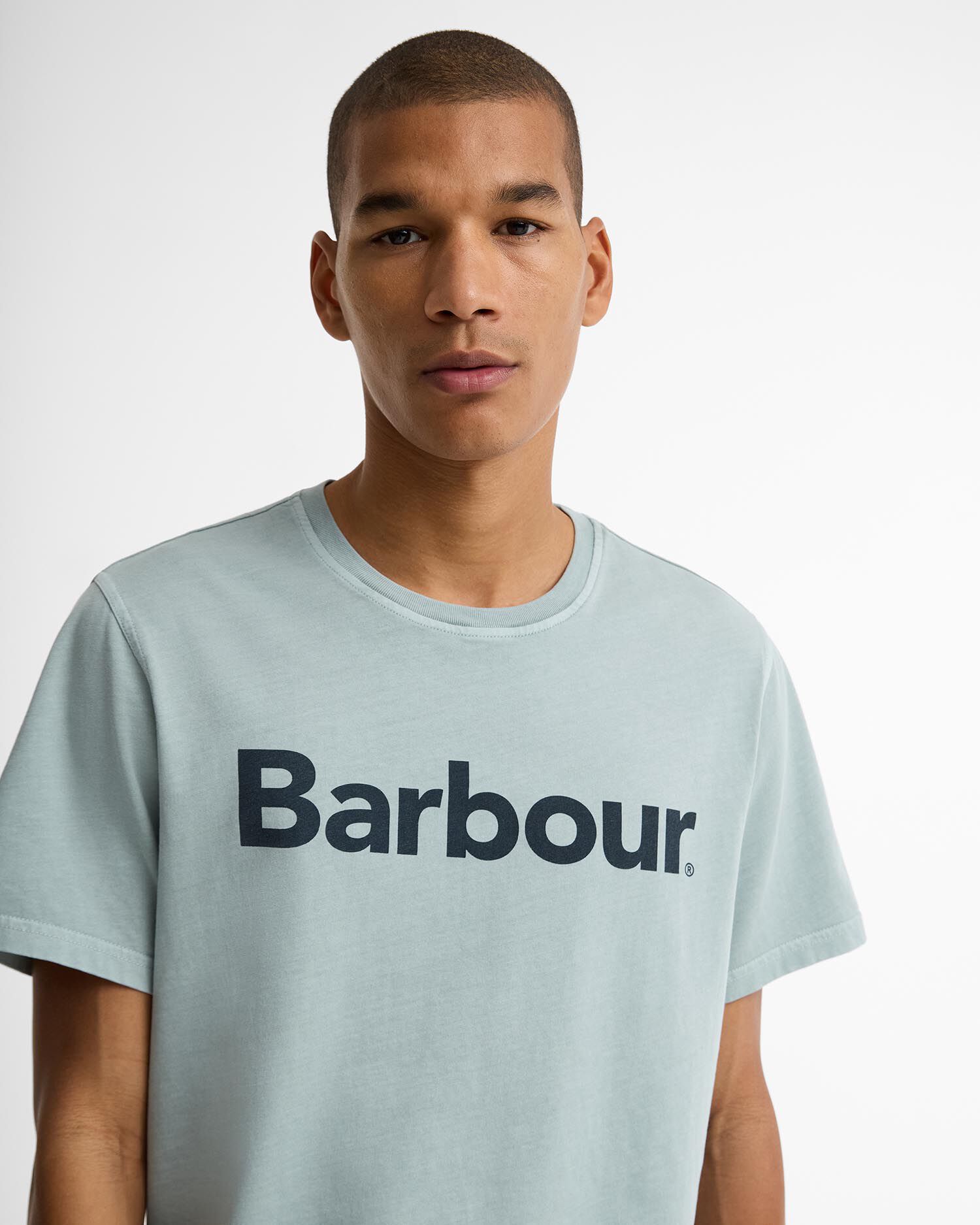 Washington Overdyed Logo Tailored T-Shirt Dusty Slate