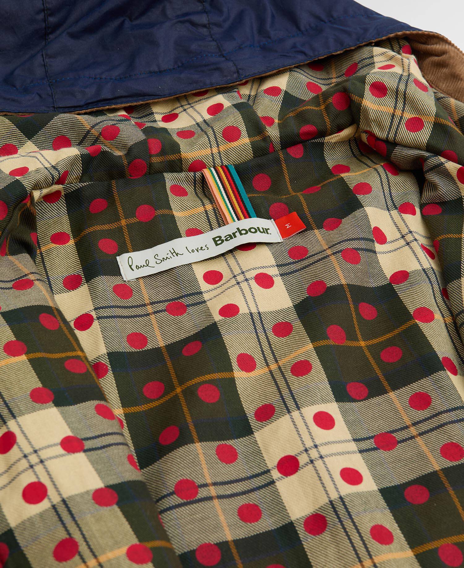 Paul Smith Loves Barbour Durham Waxed Jacket Regal Blue image number 8