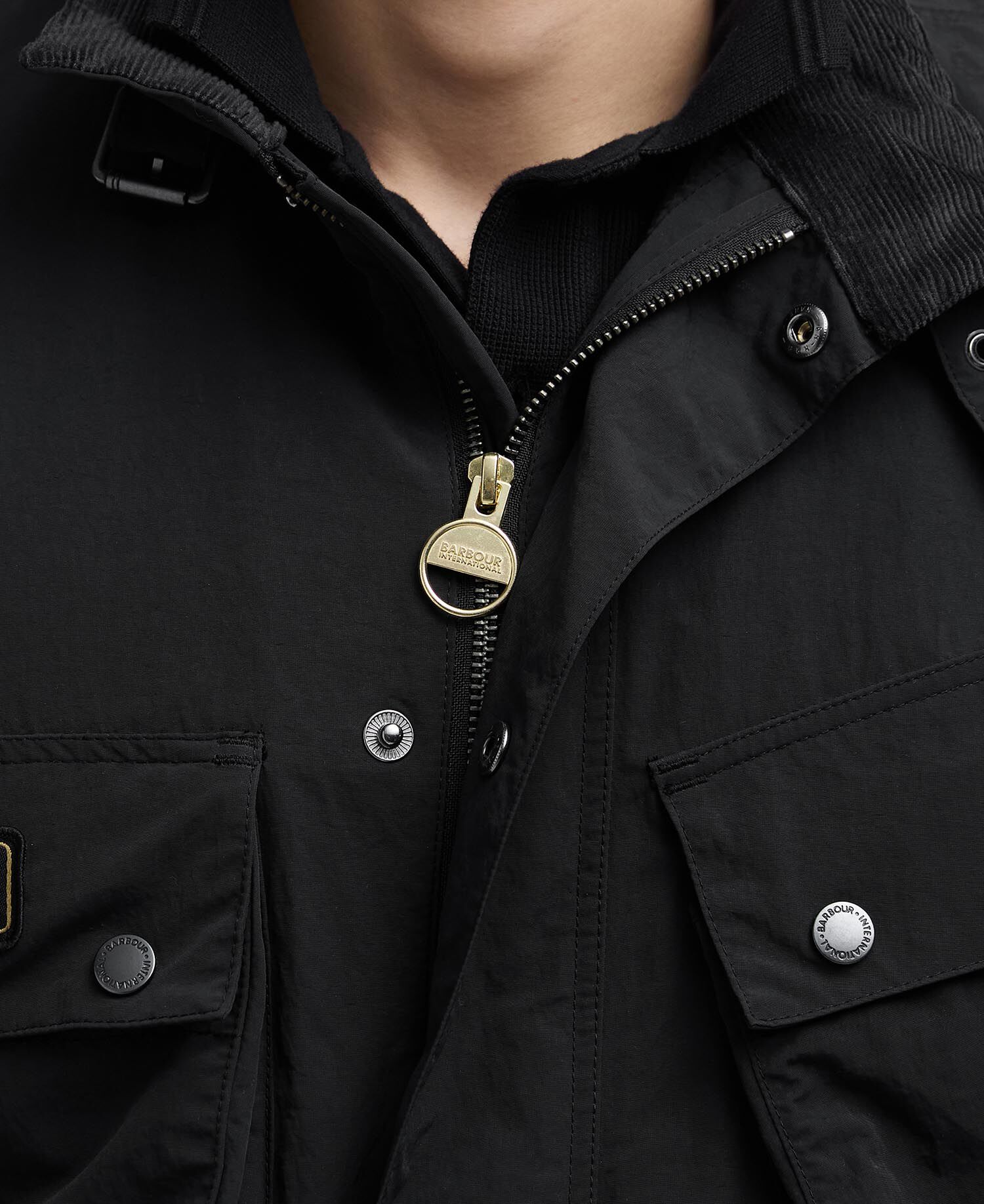 Contemporary A7 Showerproof Jacket Classic Black