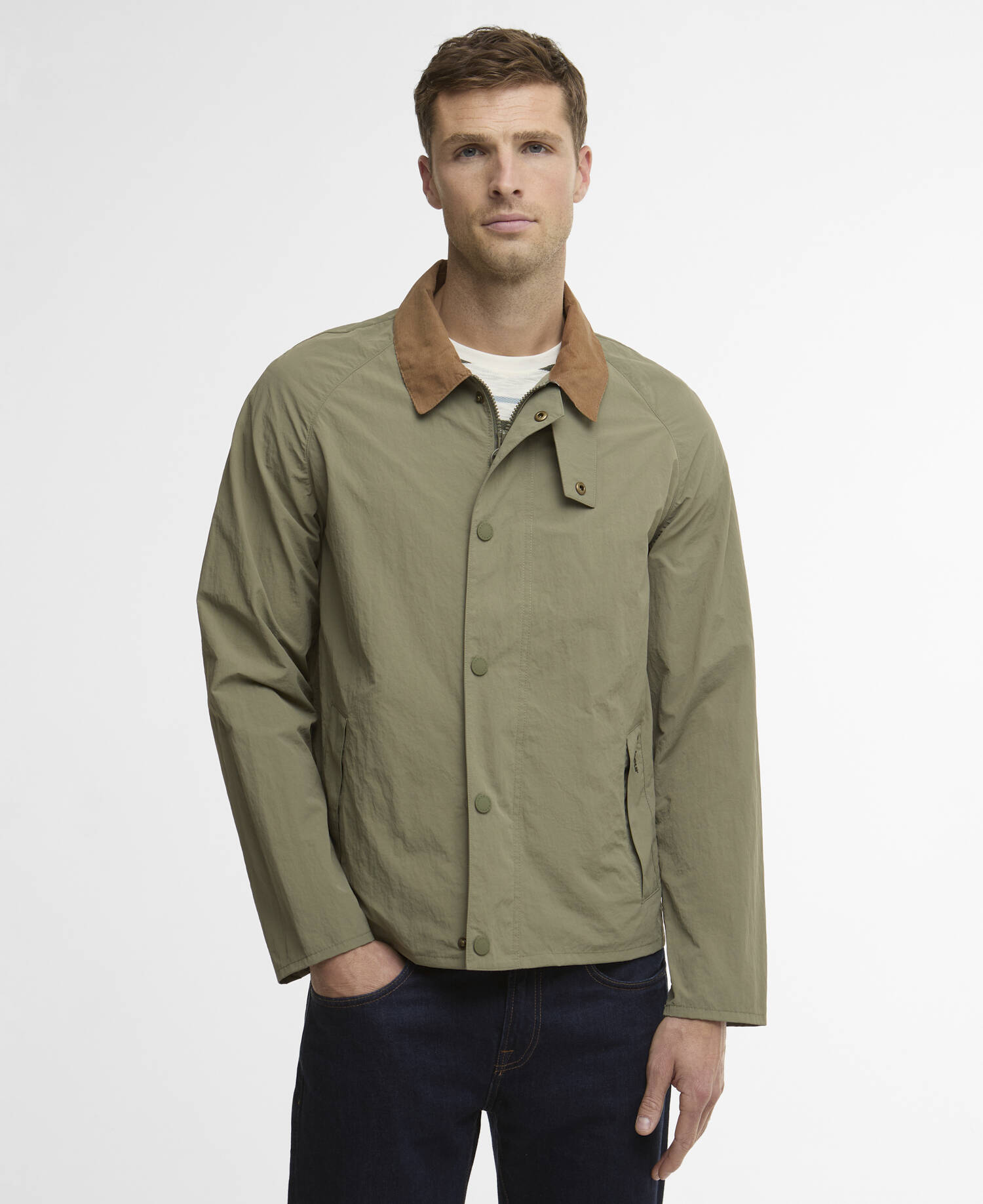 Jacke Tracker Showerproof Dusty Olive image number 0