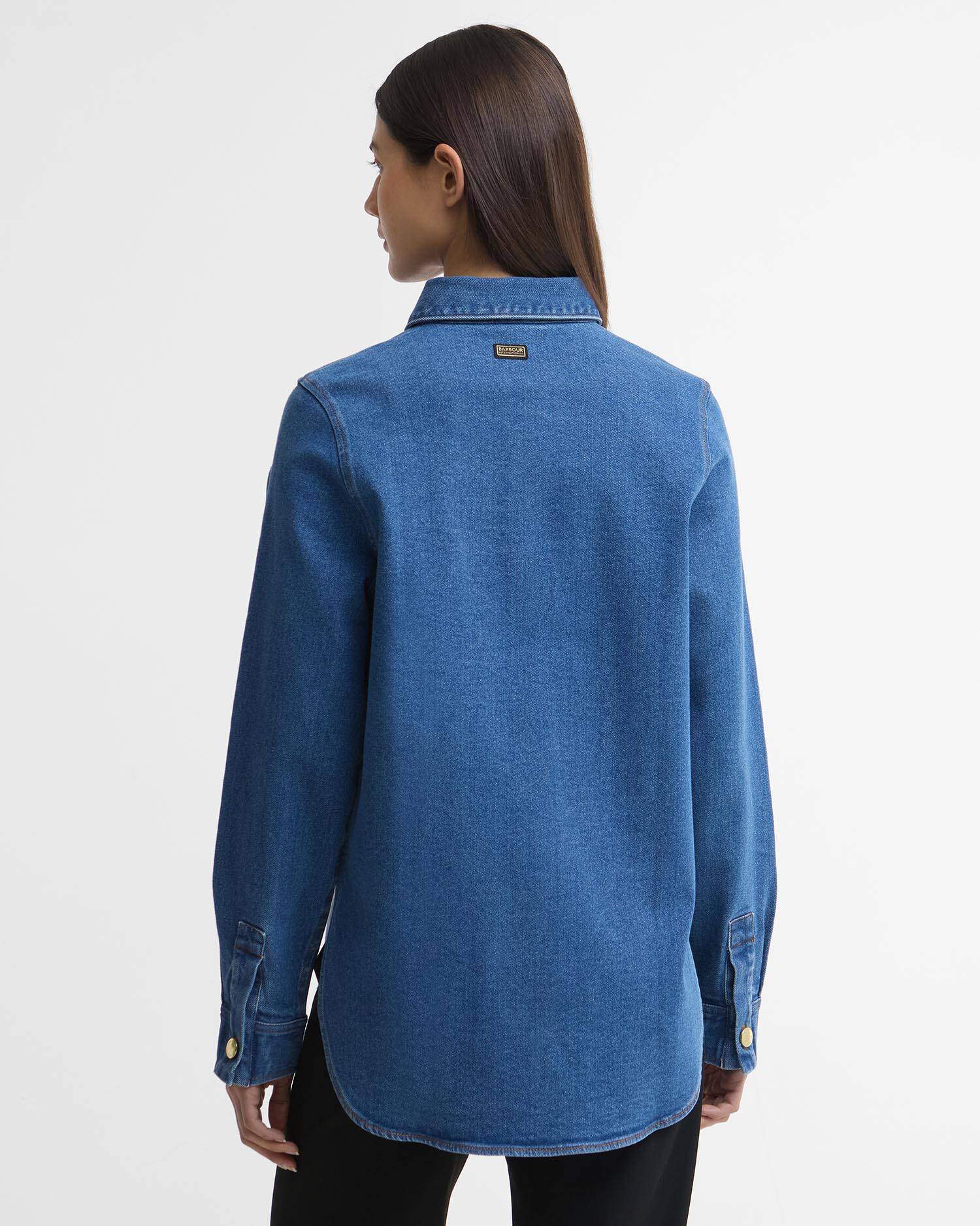 Seren Oversized Denim Shirt Denim Blue image number 2
