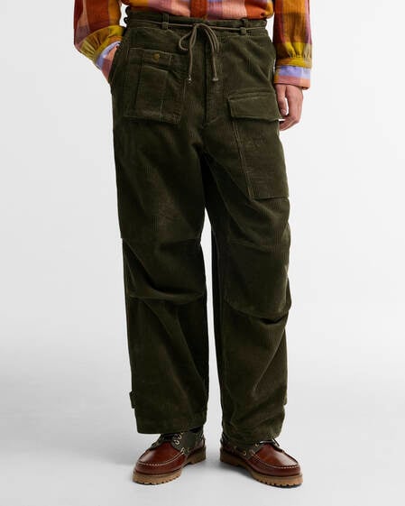 Barbour x Norbit Oversized Cord Trousers Navy