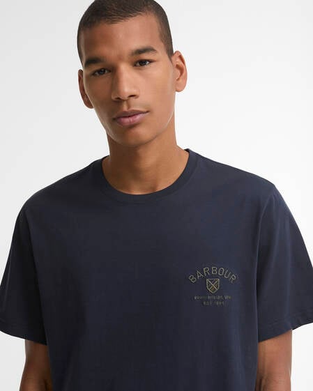 Tartan Tailored Crest T-Shirt Navy