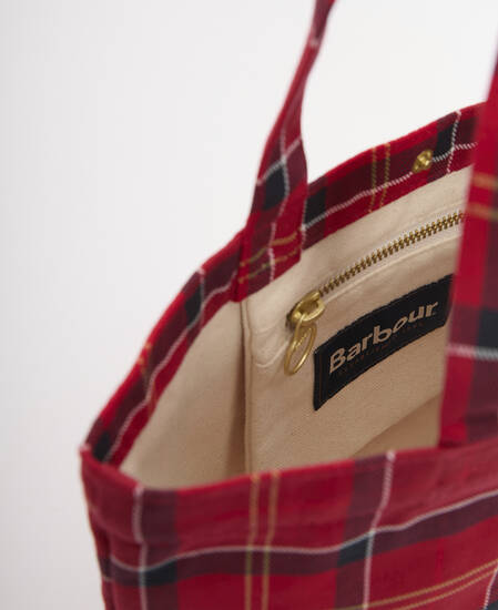 Mini Telfield Tartan Tote Cardinal Tartan