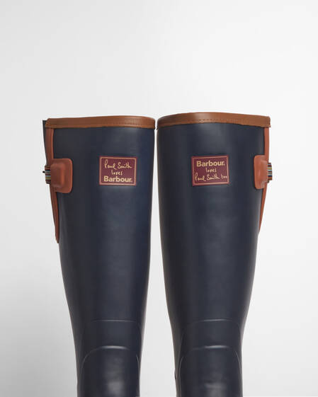 Paul Smith Loves Barbour Men's Wellingtons Navy