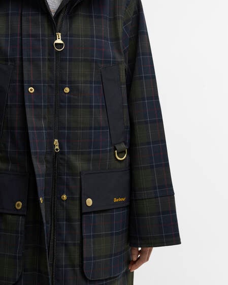 Rotsea Checked Waterproof Jacket Shadow Classic Tartan