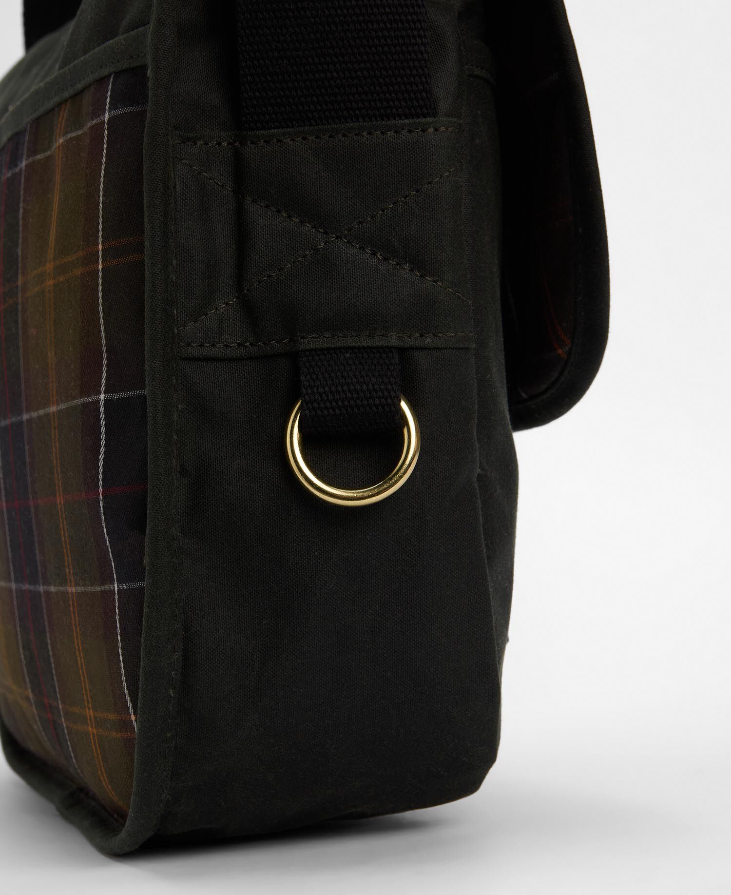 Borsa a tracolla Riever Field in tessuto cerato Sage