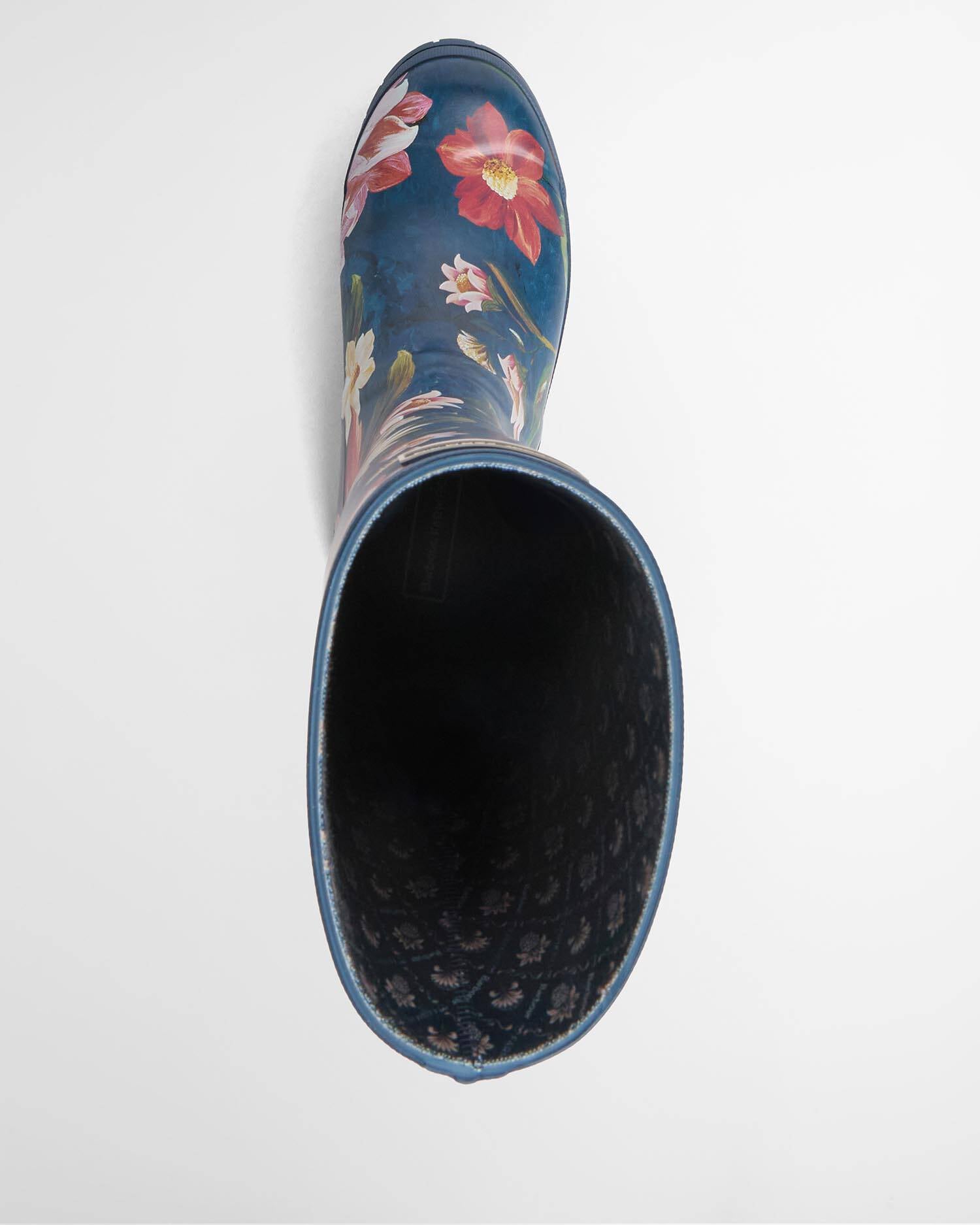 Barbour FARM Rio Wild Flower Wellingtons Navy Wildflower image number 4
