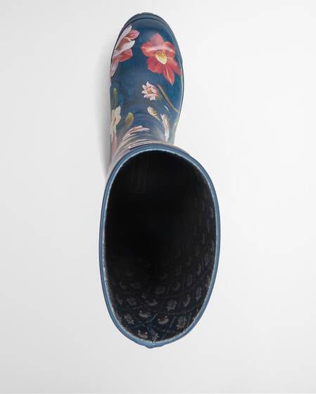 Barbour FARM Rio Wild Flower Wellingtons Navy Wildflower