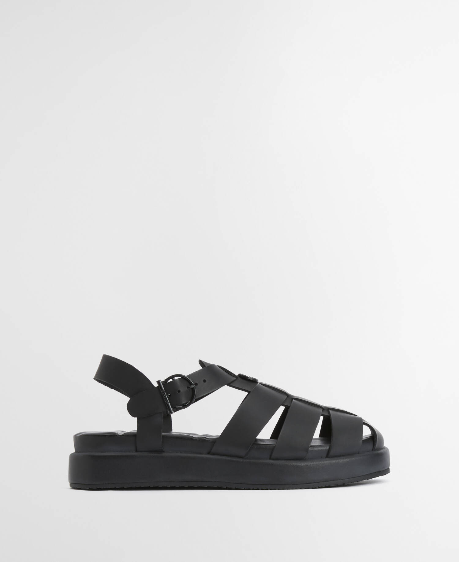 Hindburn Fisherman Sandals Black image number 0