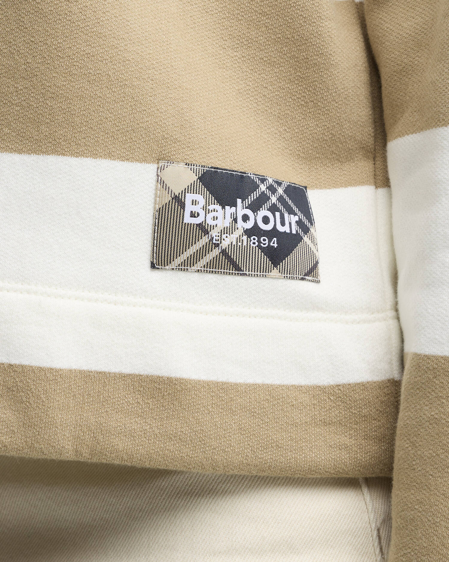 Eva Striped Sweatshirt Cloud/Warm Trench image number 3