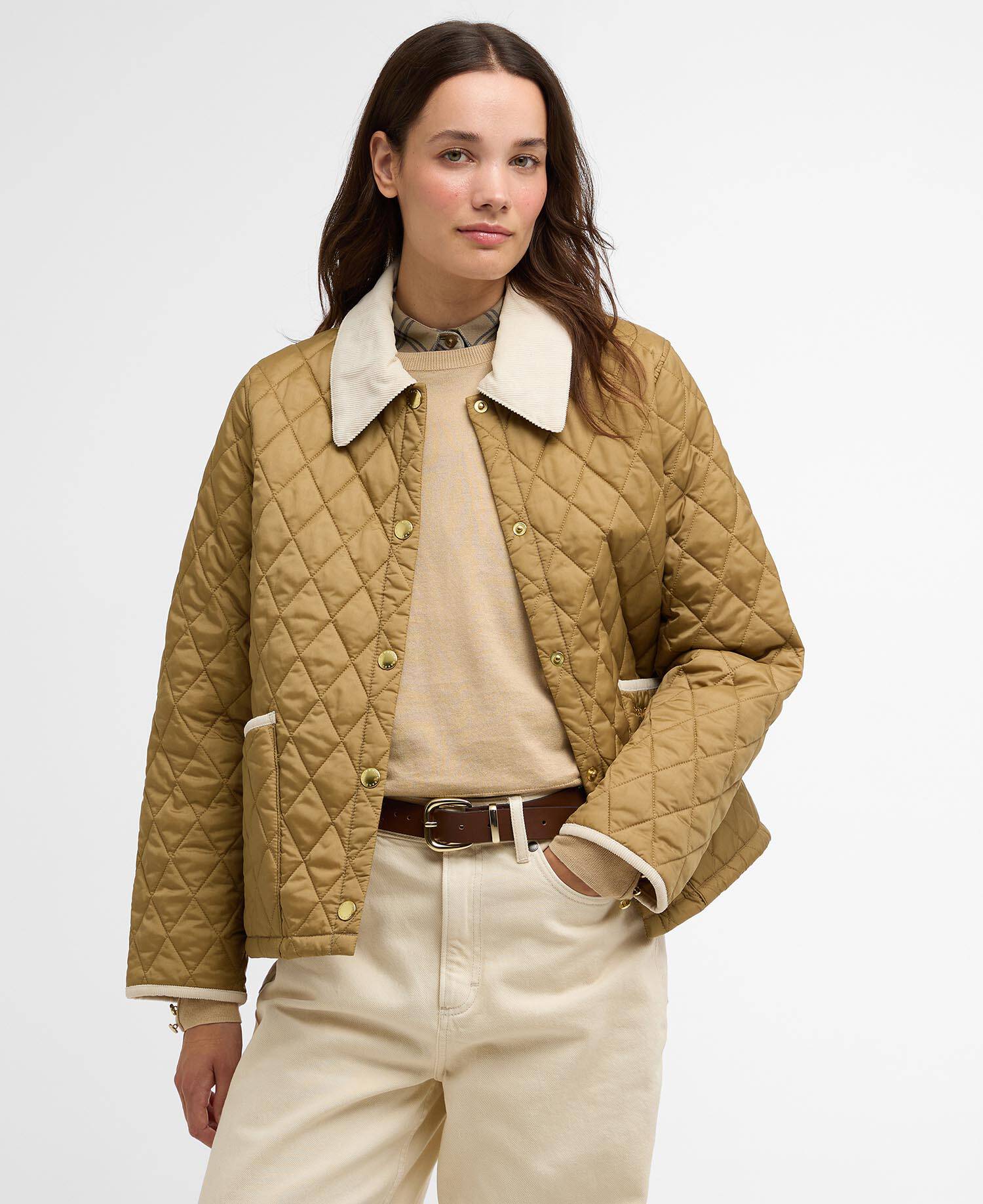 Giacca trapuntata Liddesdale Cropped Icons Sand/Dress/Pearl image number 0