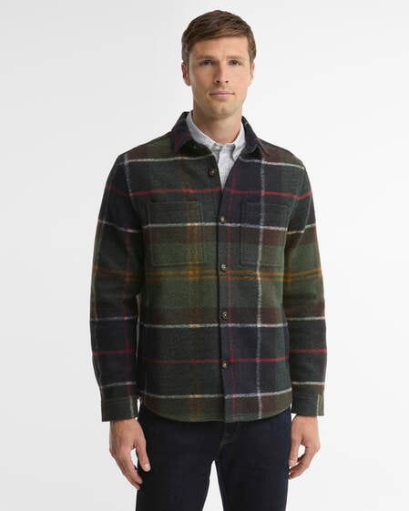 Woodlane Brushed Check Overshirt Classic Tartan