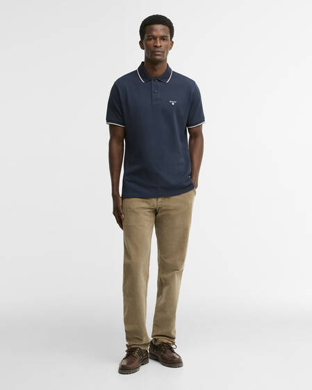 Stretch Cord Tailored Trousers Washed Stone