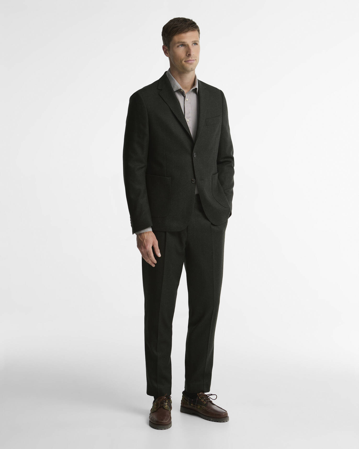 Barbour Hose Fairford Herringbone Tailored Navy image number 0