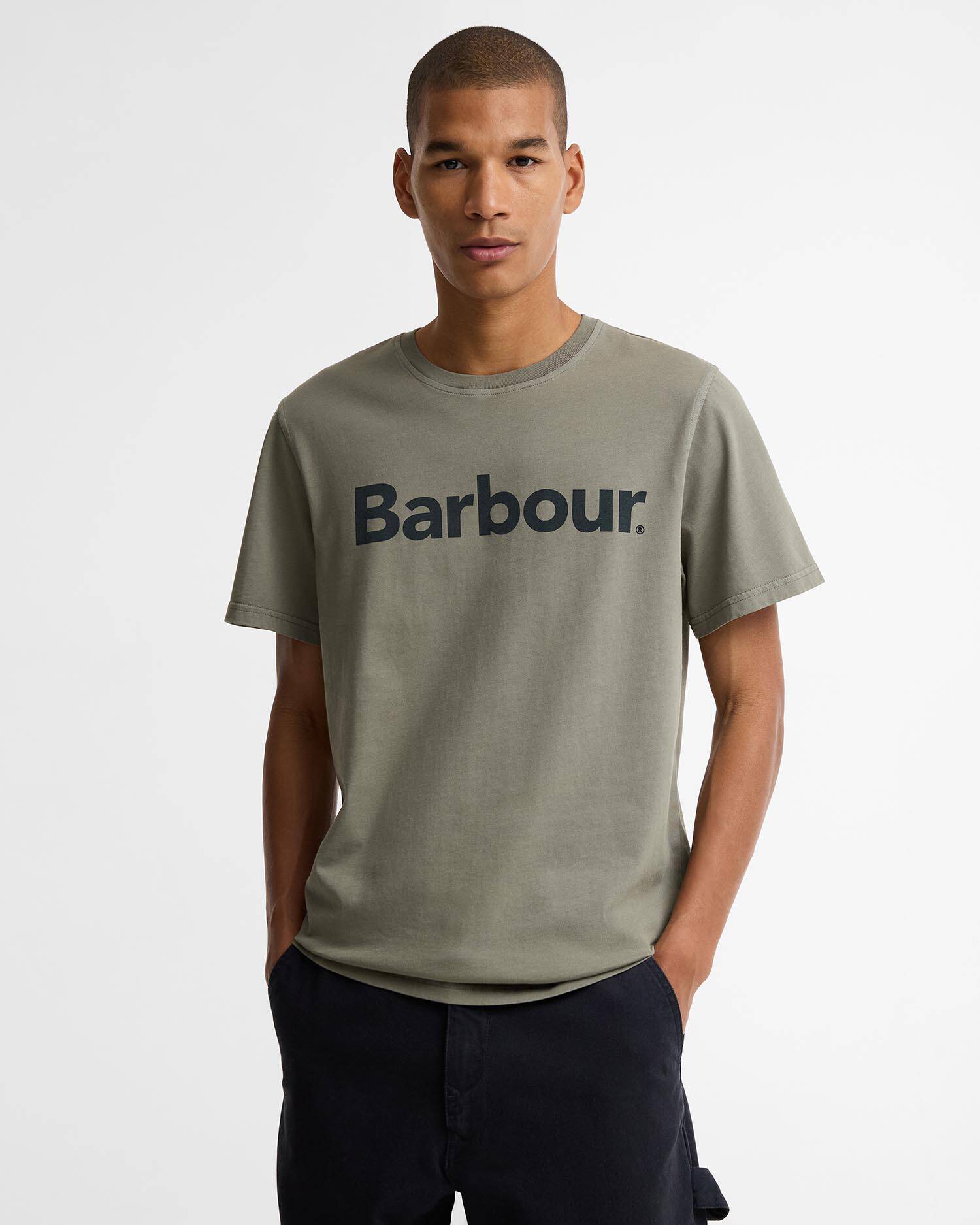 Washington Overdyed Logo Tailored T-Shirt Dusty Olive image number 0