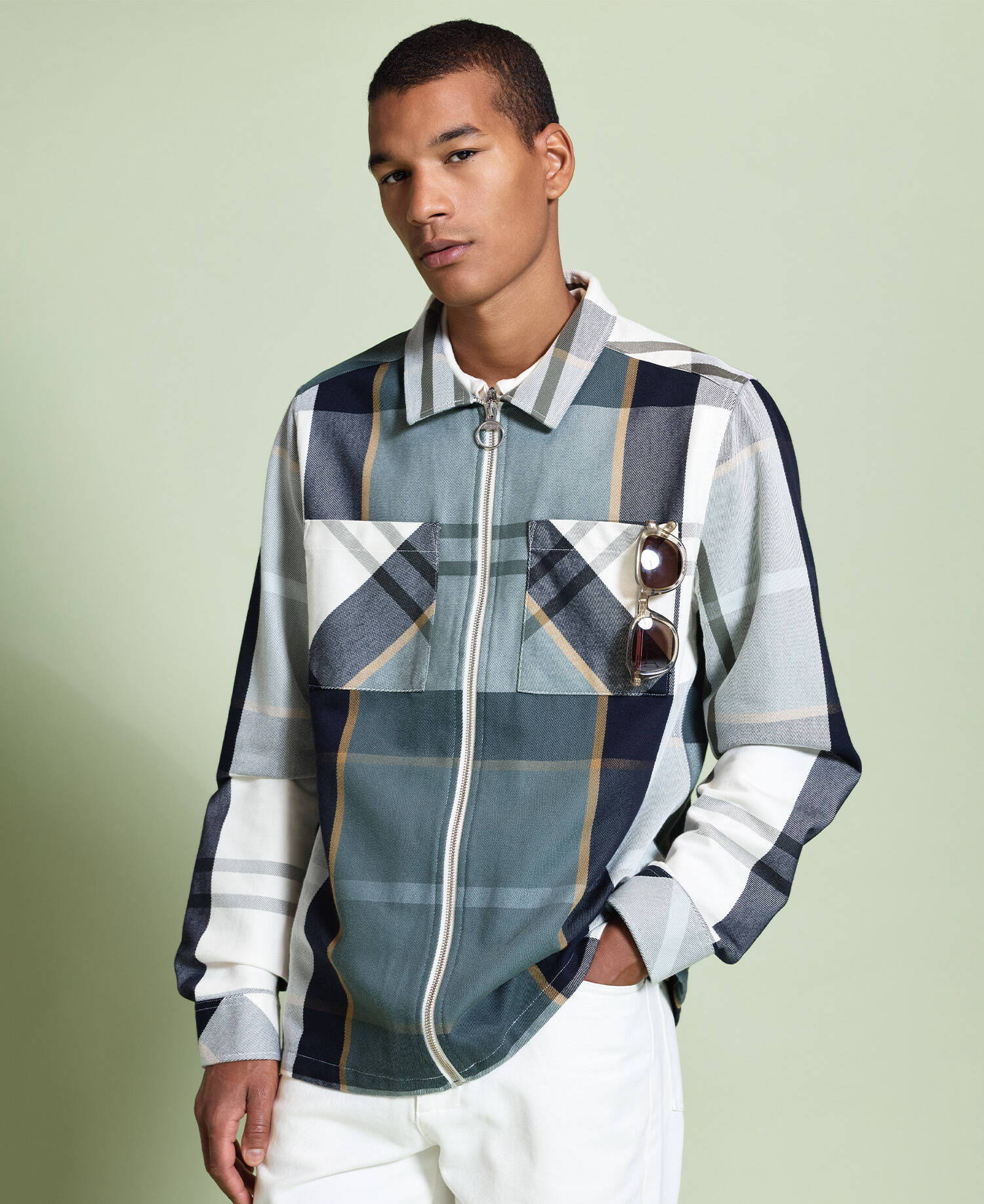 Etterick Overshirt Meadow Brook Tartan image number 0