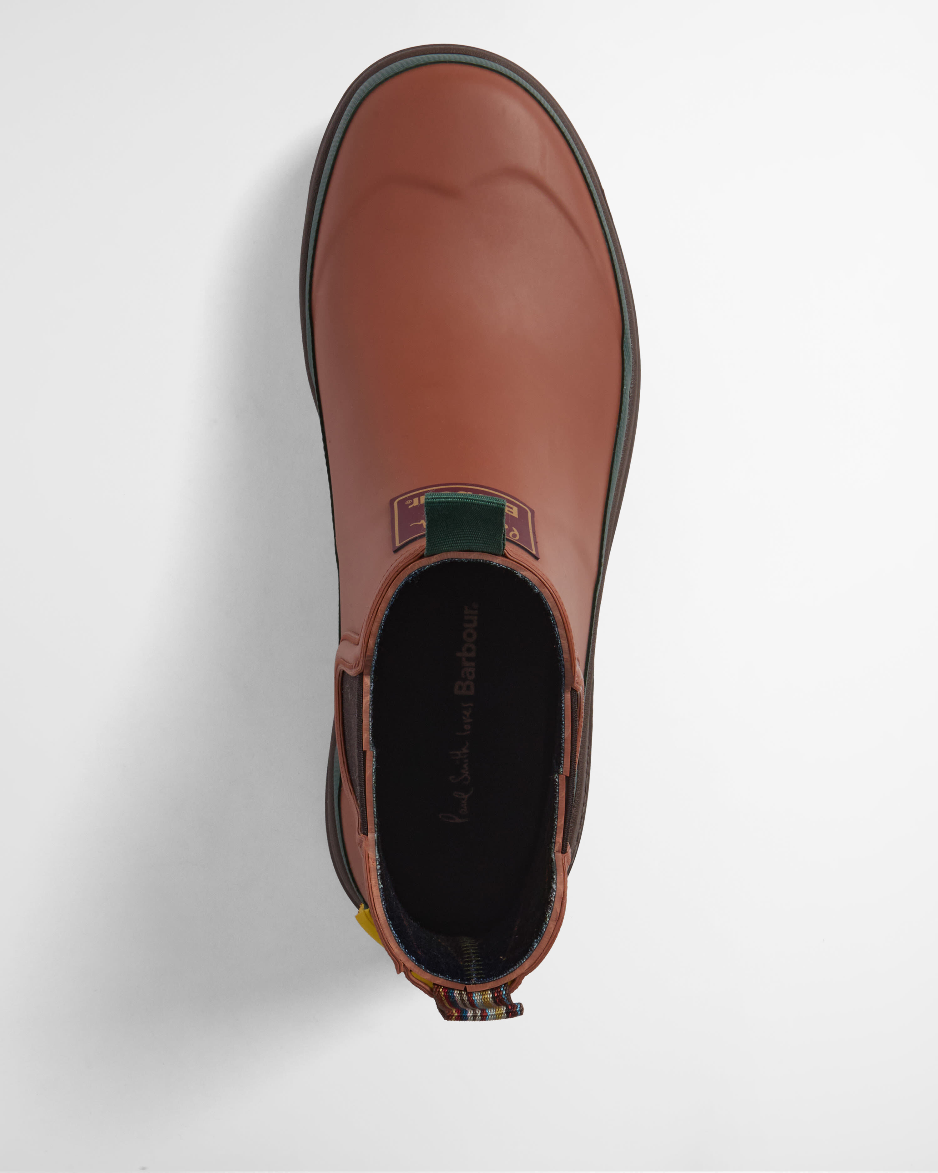 Paul Smith Loves Barbour Damen Gummistiefel Chelsea Russet