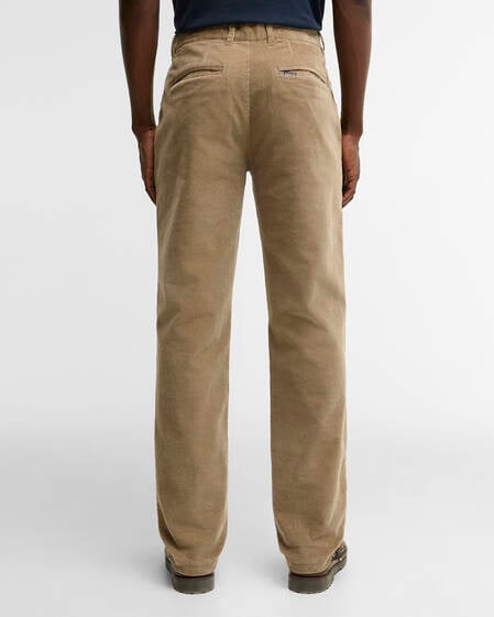 Stretch Cord Tailored Trousers Washed Stone