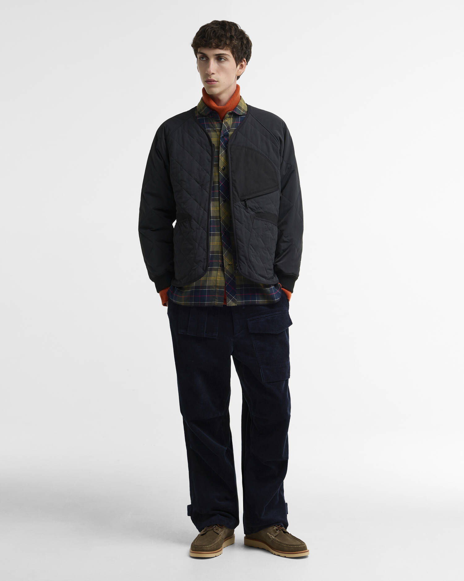 Barbour x Norbit Oversized Cord Trousers Navy image number 0