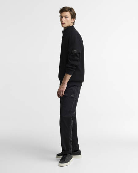 Curve Half-Zip Sweatshirt Black