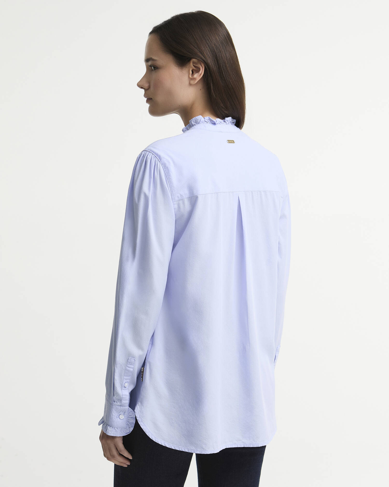 Barbour Bluse Antoinette Relaxed Fit Pale Blue image number 2