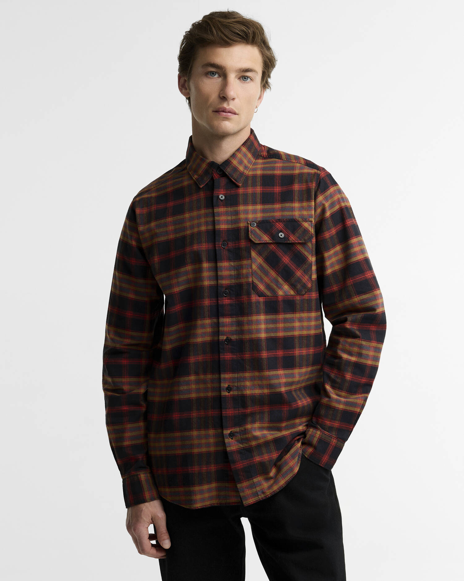 Horseferry Tailored Long-Sleeved Shirt Fire Whirl image number 0