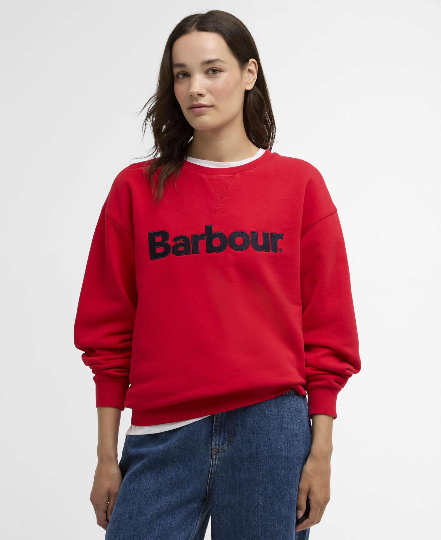 Felpa Hartland con logo Poppy Red