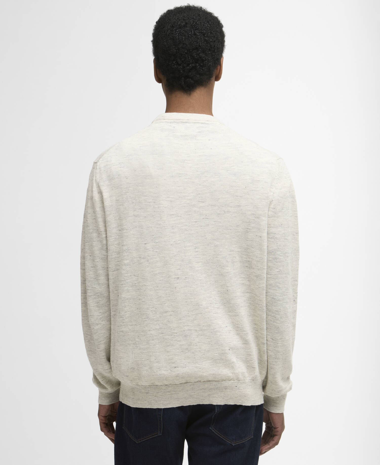 Maglione girocollo in misto lino Flaxby Neutral image number 2