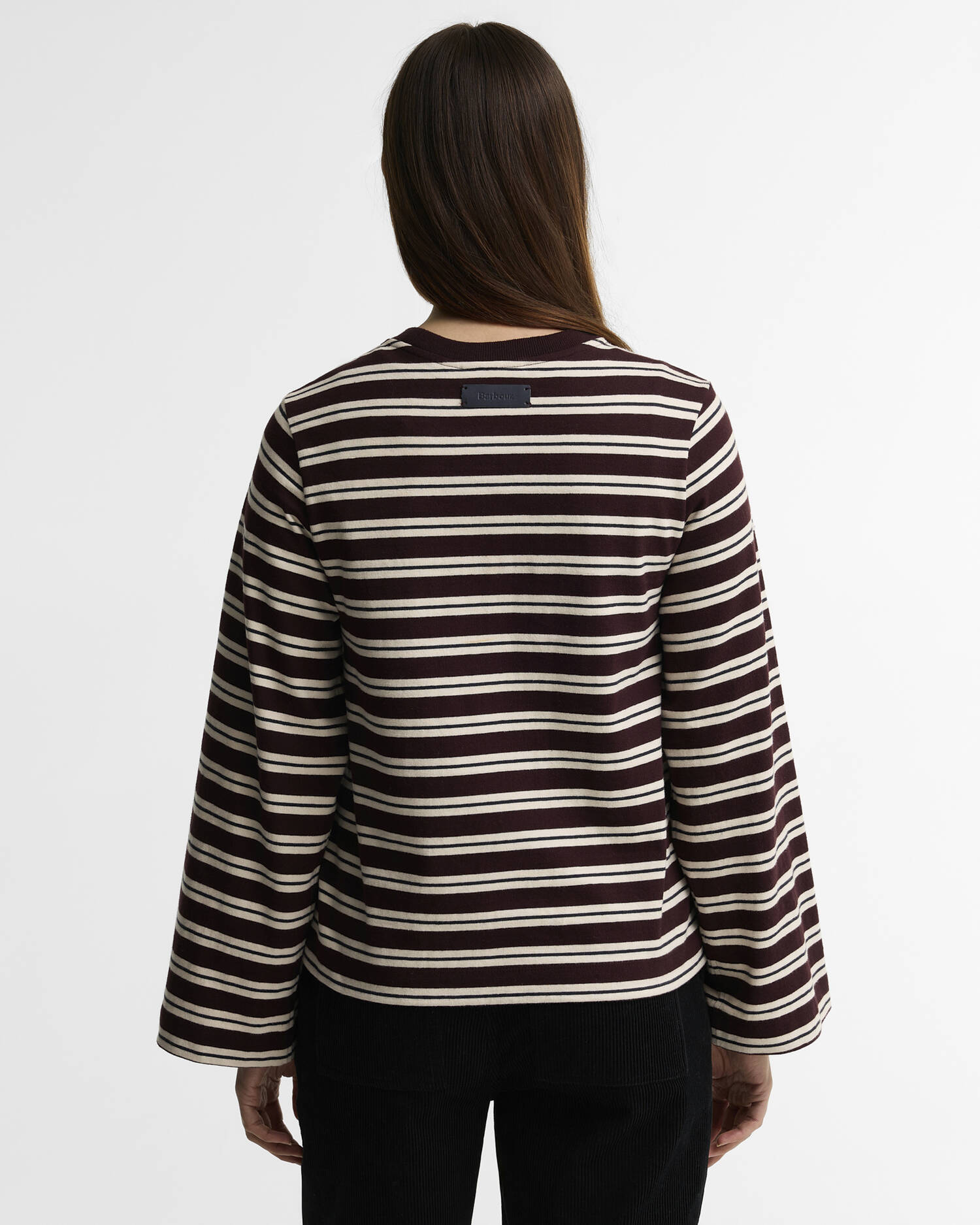Maplewood Striped Long-Sleeved T-Shirt Fig/Birch image number 2