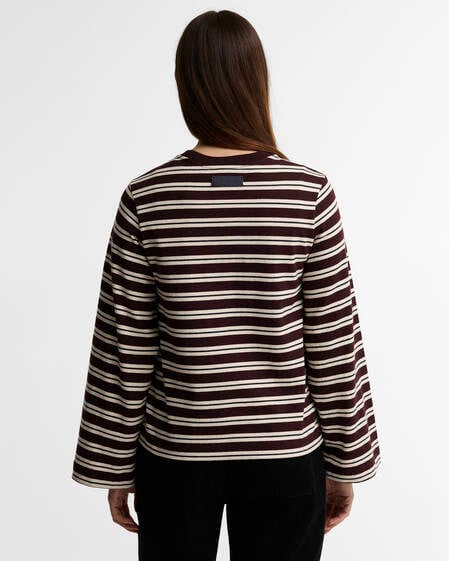 Maplewood Striped Long-Sleeved T-Shirt Fig/Birch