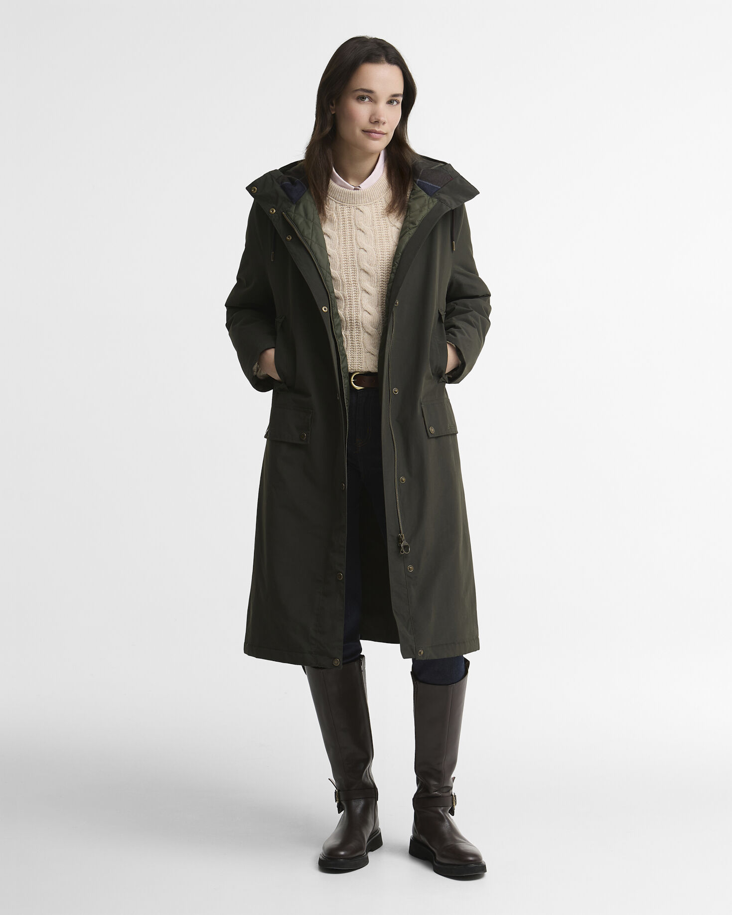 Giacca impermeabile Matilde Sage/Classic
