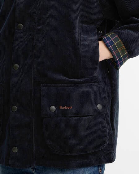 Paul Smith Loves Barbour Cord Beaufort Casual Jacket Dk Navy