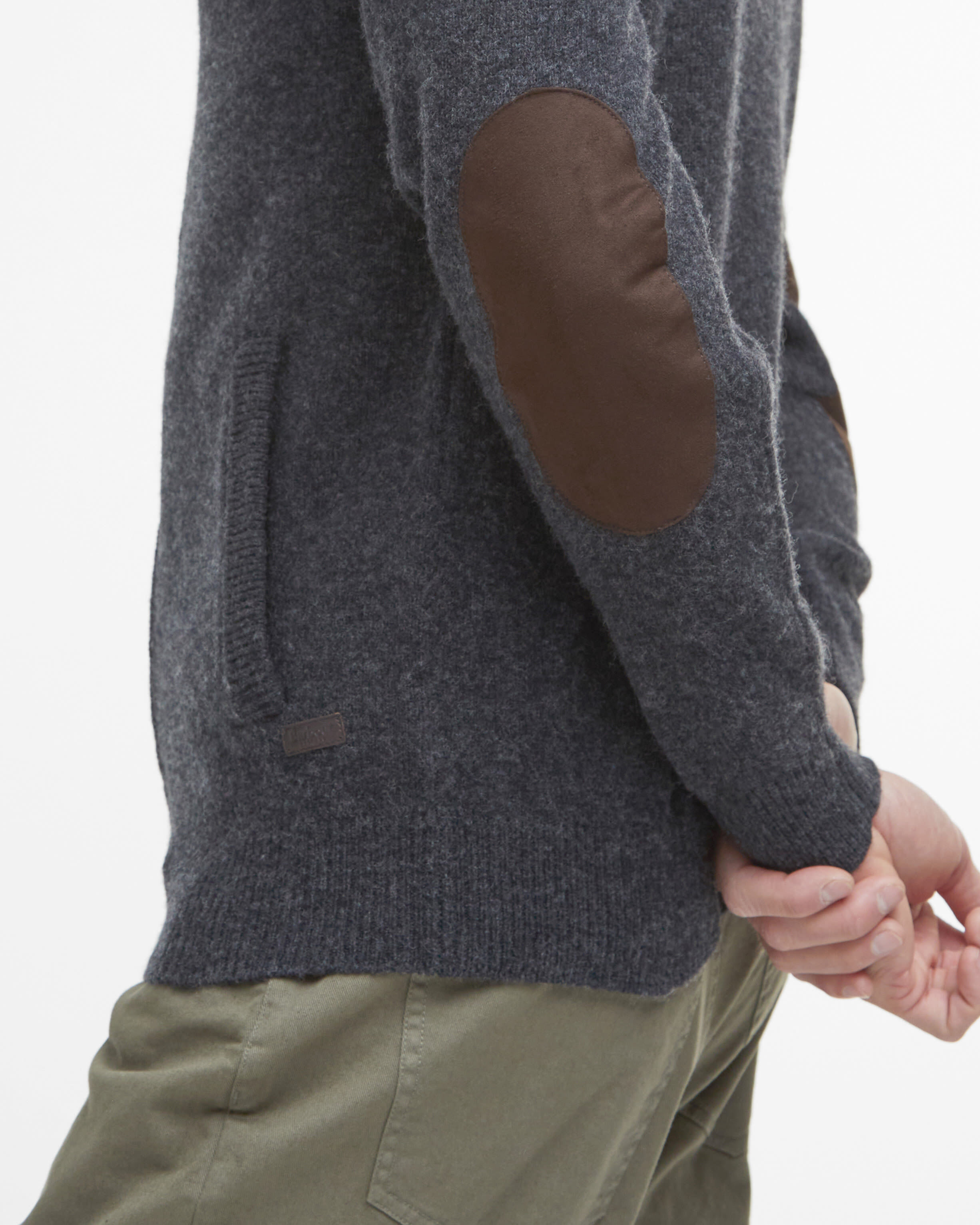 Essential Elbow-Patch Cardigan