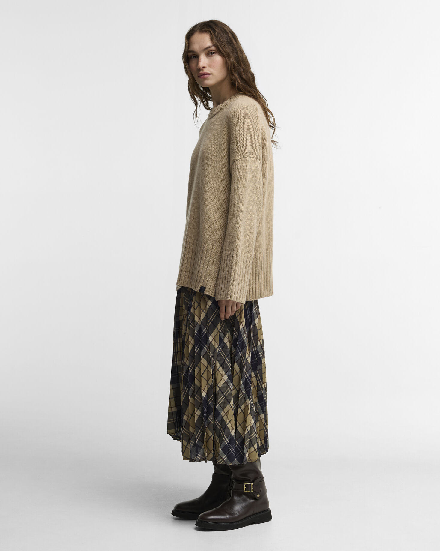 Gaia Crew Neck Jumper Warm Trench