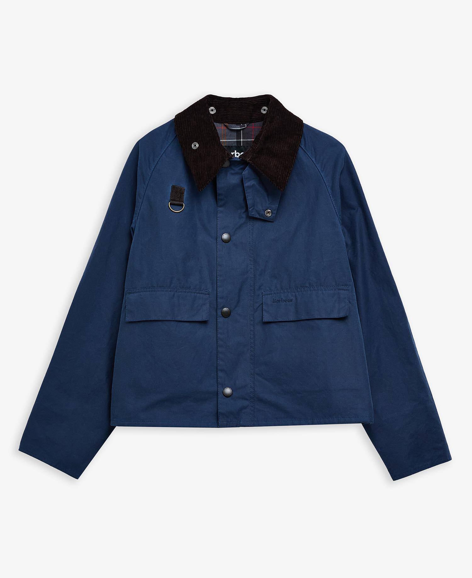 Spey Slim Waxed Jacket Washed Cobalt image number 7