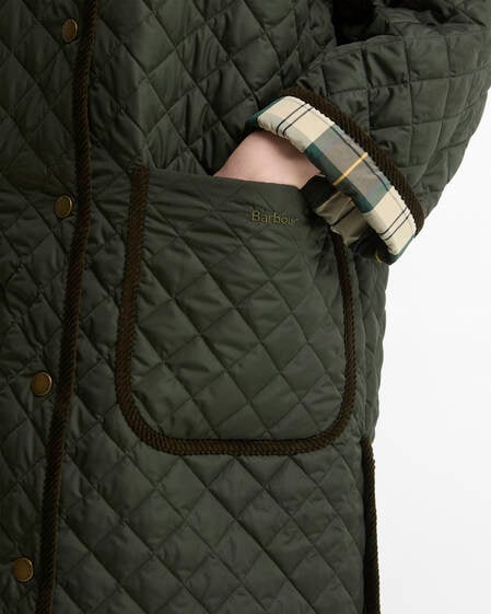 Barbour Steppjacke Carly Sage/Ancient