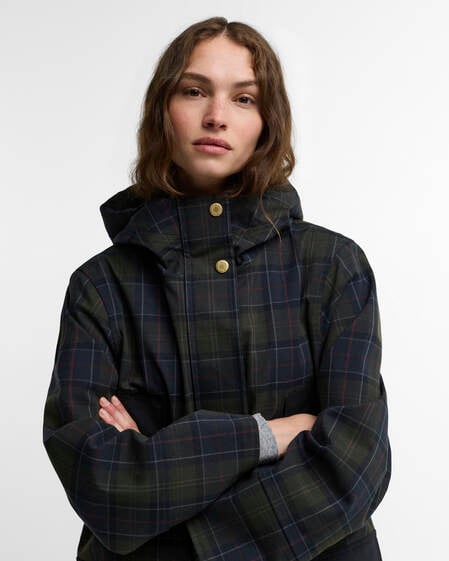 Rotsea Checked Waterproof Jacket Shadow Classic Tartan
