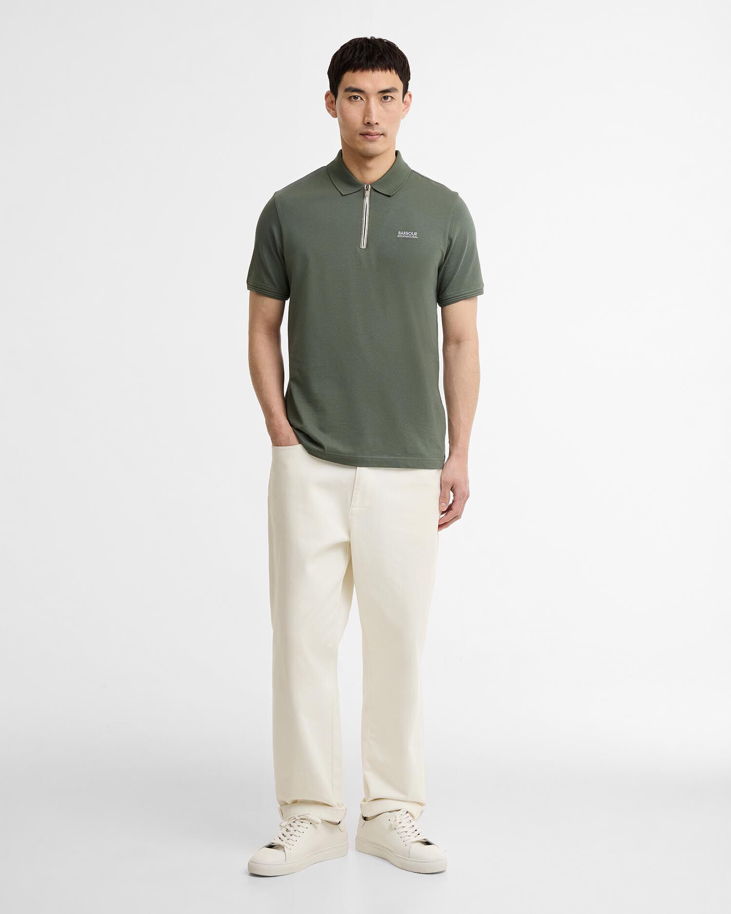 Poloshirt Ashmann Tipped Thyme