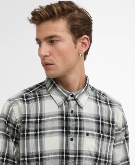 Keeran Check Long-Sleeved Shirt Black